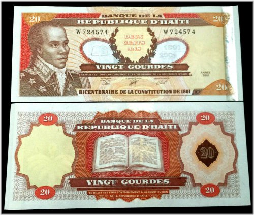 Haiti 20 Gourdes 2001 Banknote