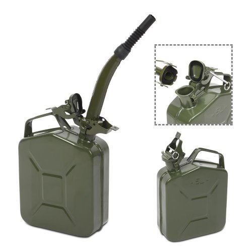 Green Steel Fuel Can - Military Grade