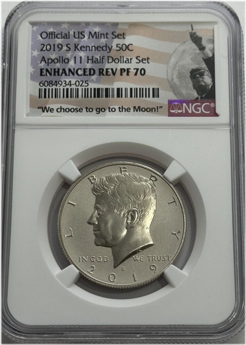 Apollo 11 Enhanced Reverse Proof Half Dollar