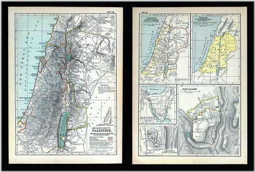 Vintage Map Duo: Ancient Palestine & Judea