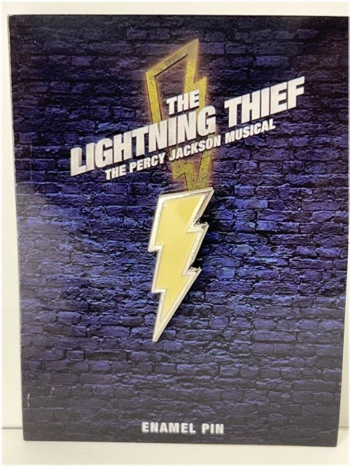 Percy Jackson's Electric Broadway Pin: The Lightning Thief Glow Bolt