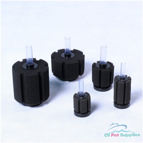 AquaBio Nano Sponge Filter for Freshwater Aquariums up to 60 Gallons