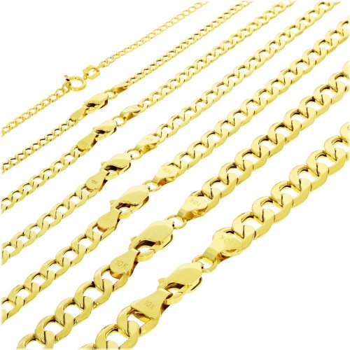 Gold Curb Chain Set