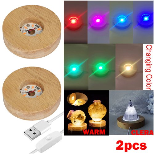 Glowing Timber Display Stand