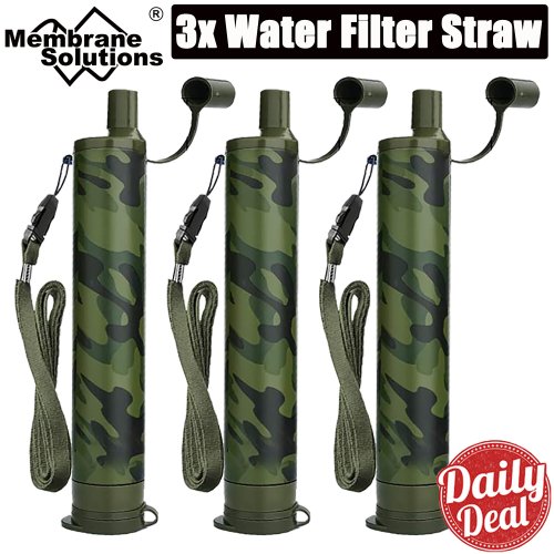 PureFlow Water Filter Straw Kit