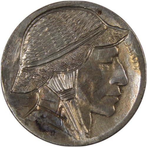 Engraved Buffalo Five Cent Coin