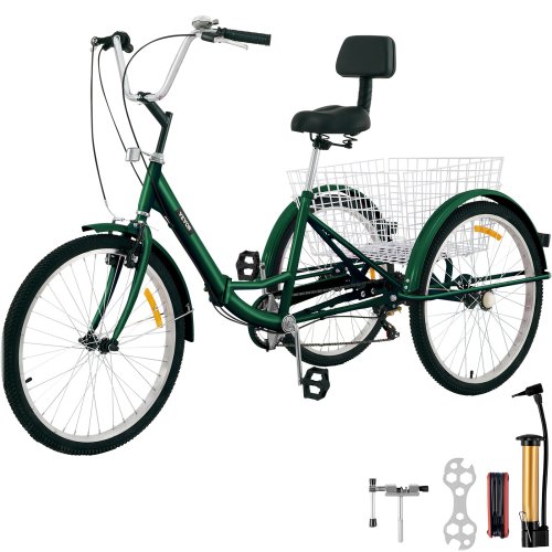 Green Trike with Basket