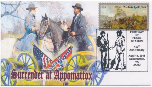 Civil War 150th Five Forks Commemorative Cover