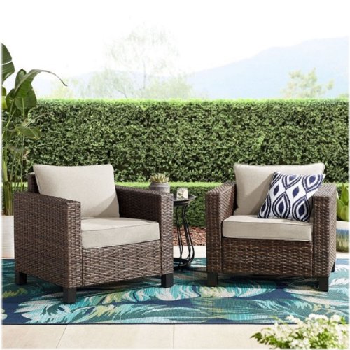 Brookbury Beige Outdoor Club Chair