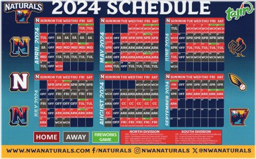 Naturals Schedule Magnet