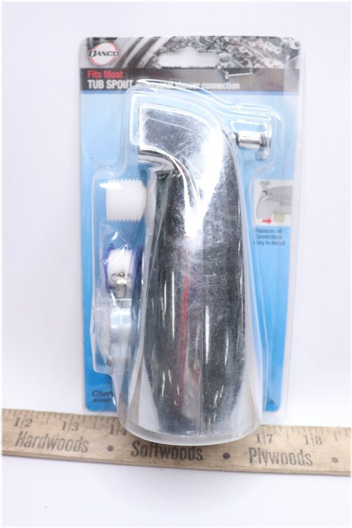 AquaFlow Chrome Tub Spout with Handheld Shower Attachment