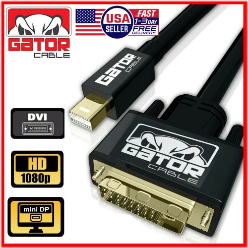 Thunderbolt to DVI-D Cable Converter - HD 1080P, 6FT Length