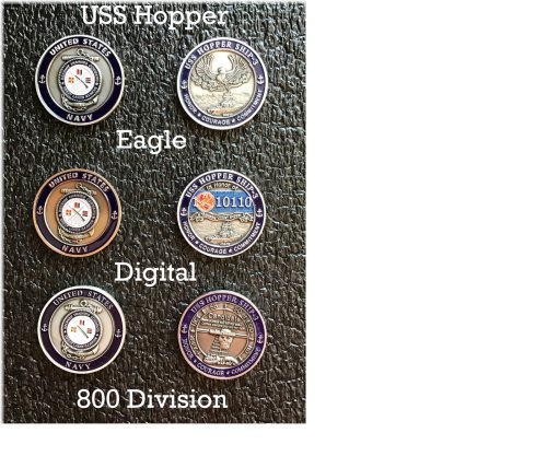 Navy Pride Commemorative Coin - USS Hopper, Ship 3