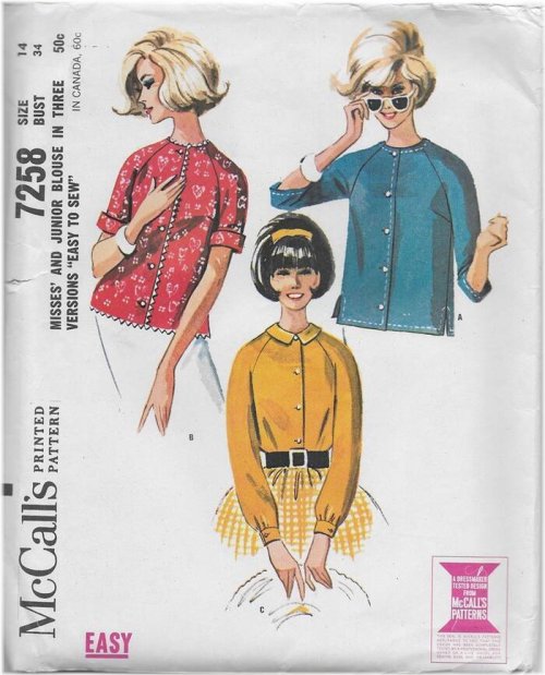 Retro Chic Blouse Sewing Pattern