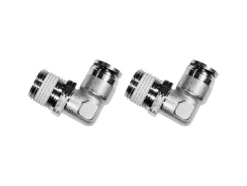 Swivel Brass/Nickel Elbow Fittings - 2 Pack