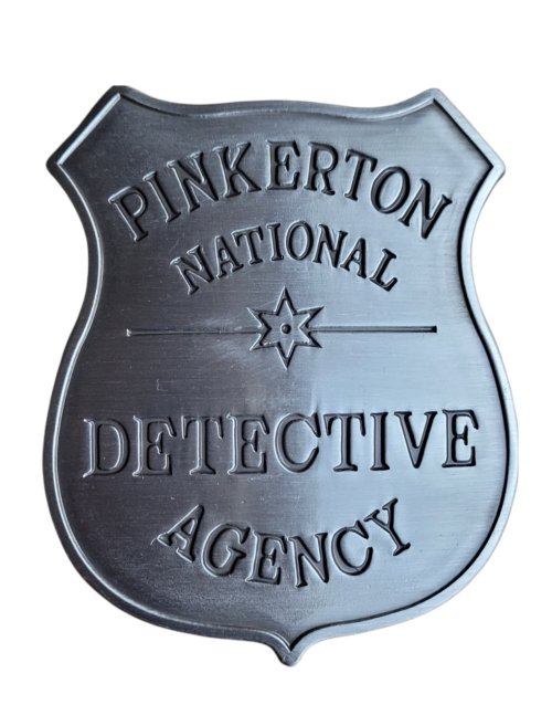 Pinkerton Detective Replica Brooch
