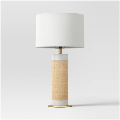 White Wrap Ceramic Table Lamp