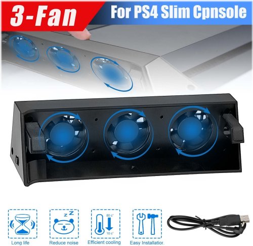 Triple Turbo USB Cooling Fan for Enhanced Gaming Experience