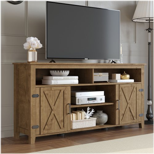 Rustic Oak Media Console