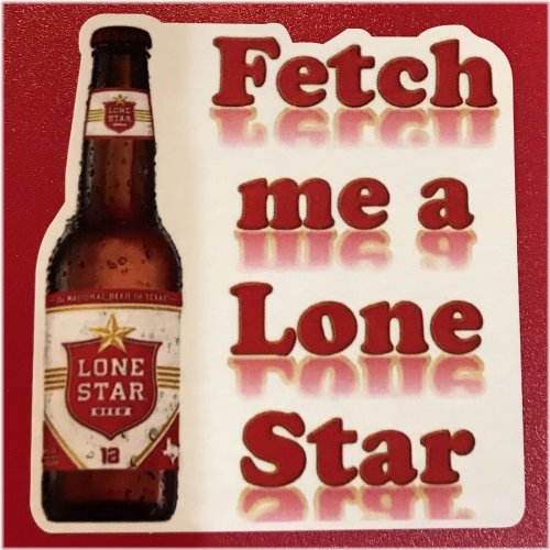 Retro Lonestar Vinyl Decal for Brew Collectors