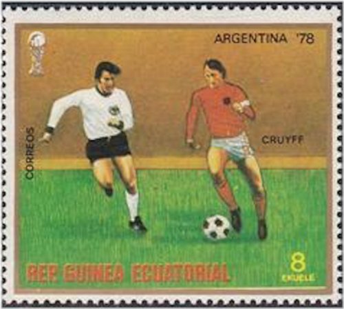 Equatorial Guinea Football Legends Stamp Collection