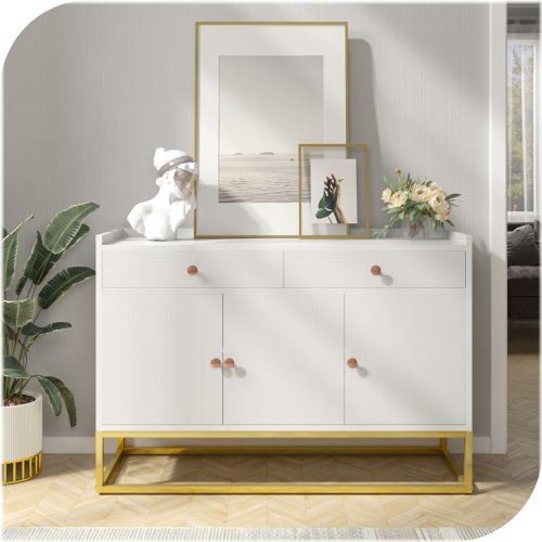 Steel Base Kitchen Storage Console