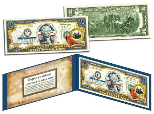 Mountain State Currency Keepsake with Folio