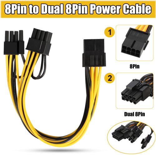 Dual GPU Power Splitter Cable