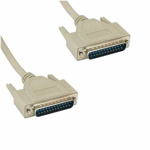 Kentek 3-Foot 25-Pin Cable for Serial, Parallel, and SCSI Connections