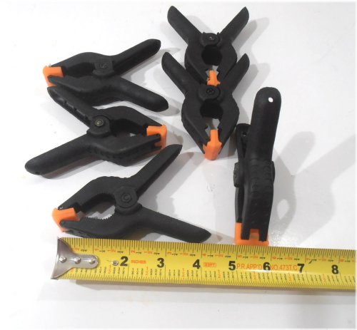 Plastic Spring Clamp Set - 6 Pieces, 4-Inch