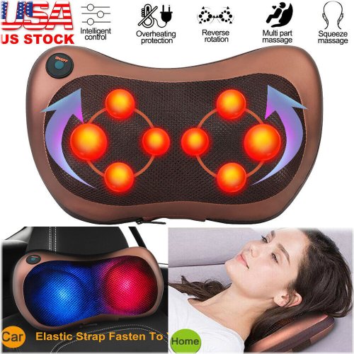 RelaxaTouch Deep Kneading Massager with Heat for Neck, Shoulders, and Back