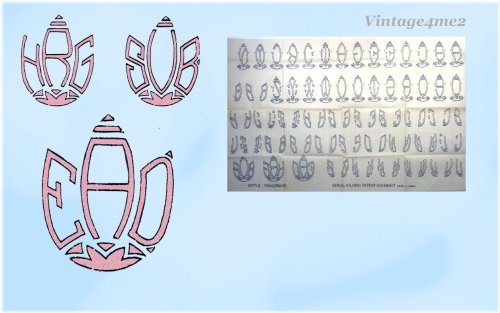 Betty Burton Monogram Embroidery Transfer Set