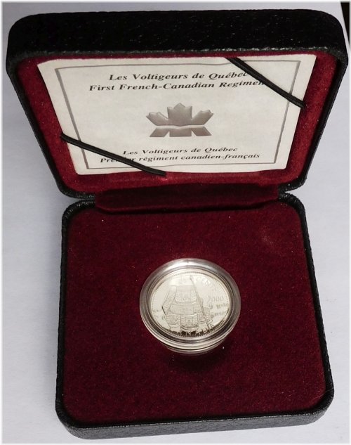 Quebec Voltigeurs Commemorative Silver Coin