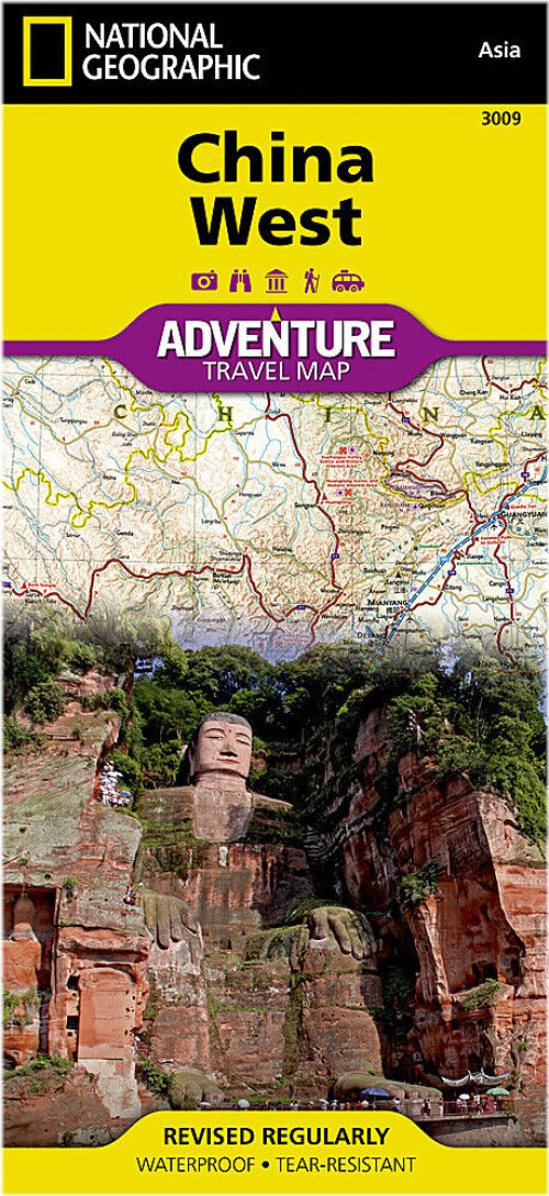 West China Adventure Map by National Geographic