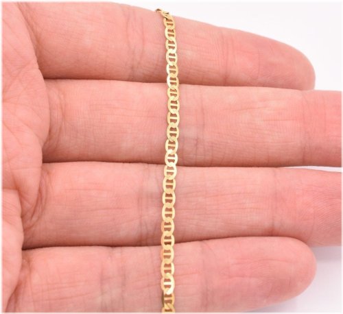 Golden Mariner Anchor Chain Bracelet