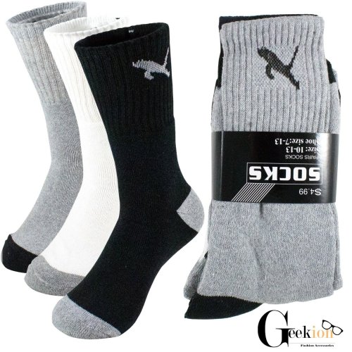 Cotton Comfort Crew Socks for Active Men