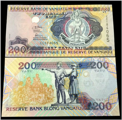 Vatu Banknote from Vanuatu