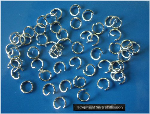 Silver Gauge Jump Rings - Set of 50