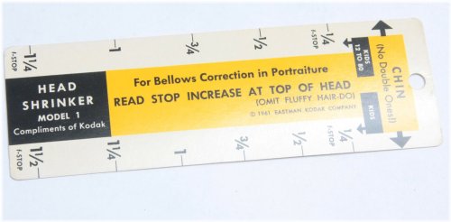 Vintage Kodak Bellows Correction Guide