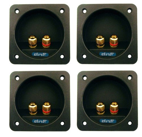 Square Twist Speaker Terminal Connectors (4 Pack)