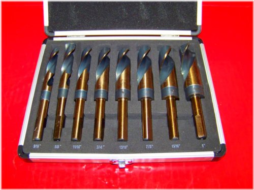 Precision Cobalt Jumbo Drill Set with Reduced Shank