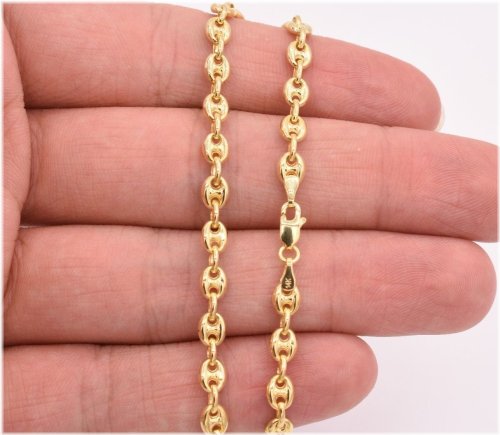 Mariner Anchor Link Gold Anklet