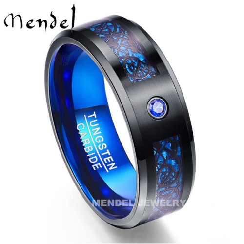 Celtic Knot Tungsten Carbide Ring for Men