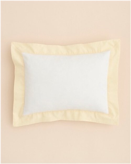 Hudson Park 1010 White/Yellow Pique Boudoir Baby Pillow