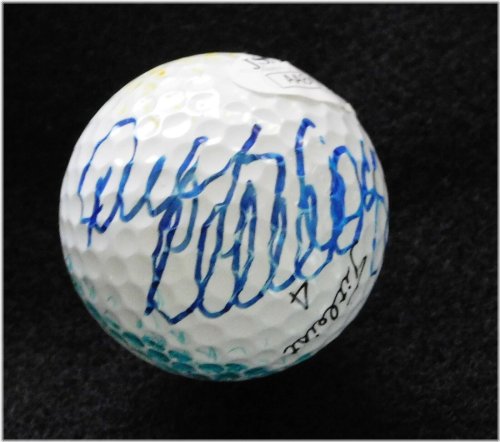 Sketch-Autographed Titleist Golf Ball by Duffy Waldorf with JSA Authentication