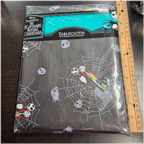 Midnight Magic Round Vinyl Tablecloth