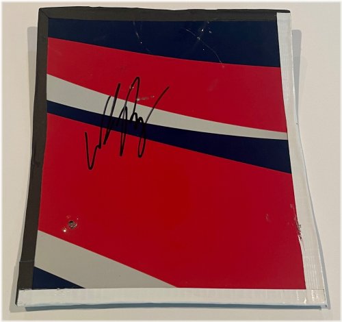 William Byron Autographed Race-Used Sheetmetal Piece