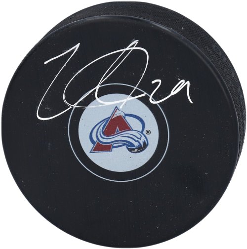 Nathan MacKinnon Autographed Avalanche Puck