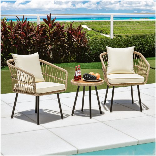 Rattan Wicker Conversation Set