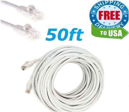 White Lightning Network Cable - 50 Foot